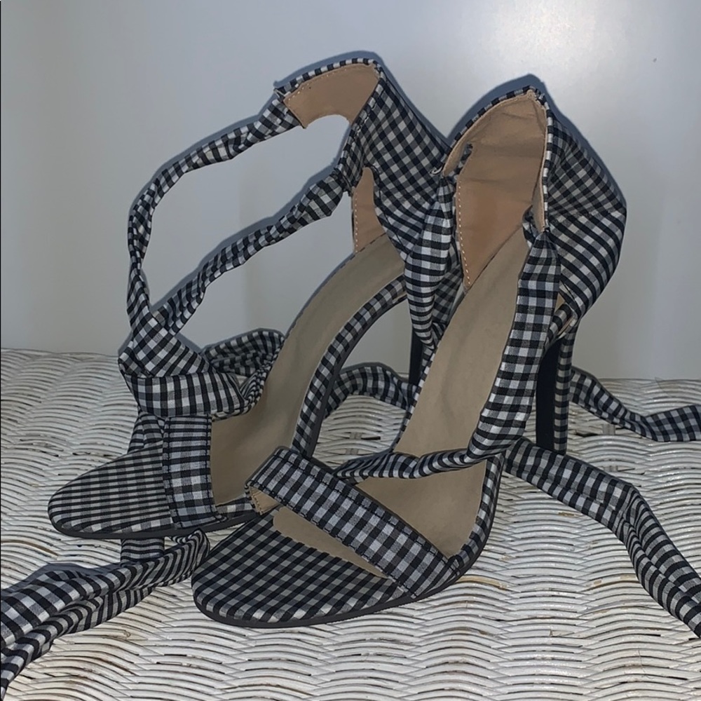 Flannel 9” heels